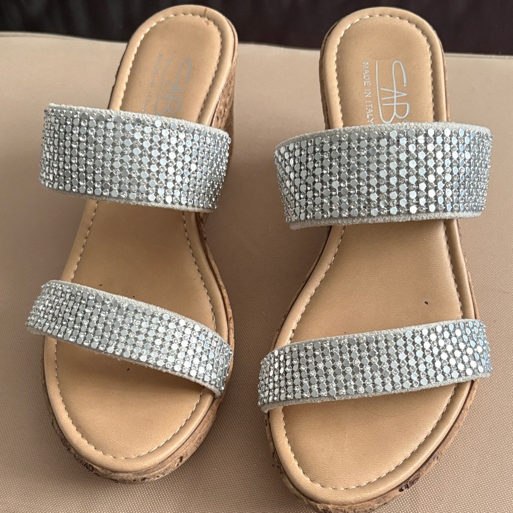 Elegant Silver Women's Sandals